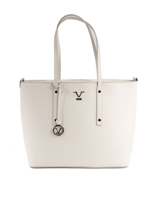 V Italia Womens Handbag CB1070 SAFFIANO LATTE
