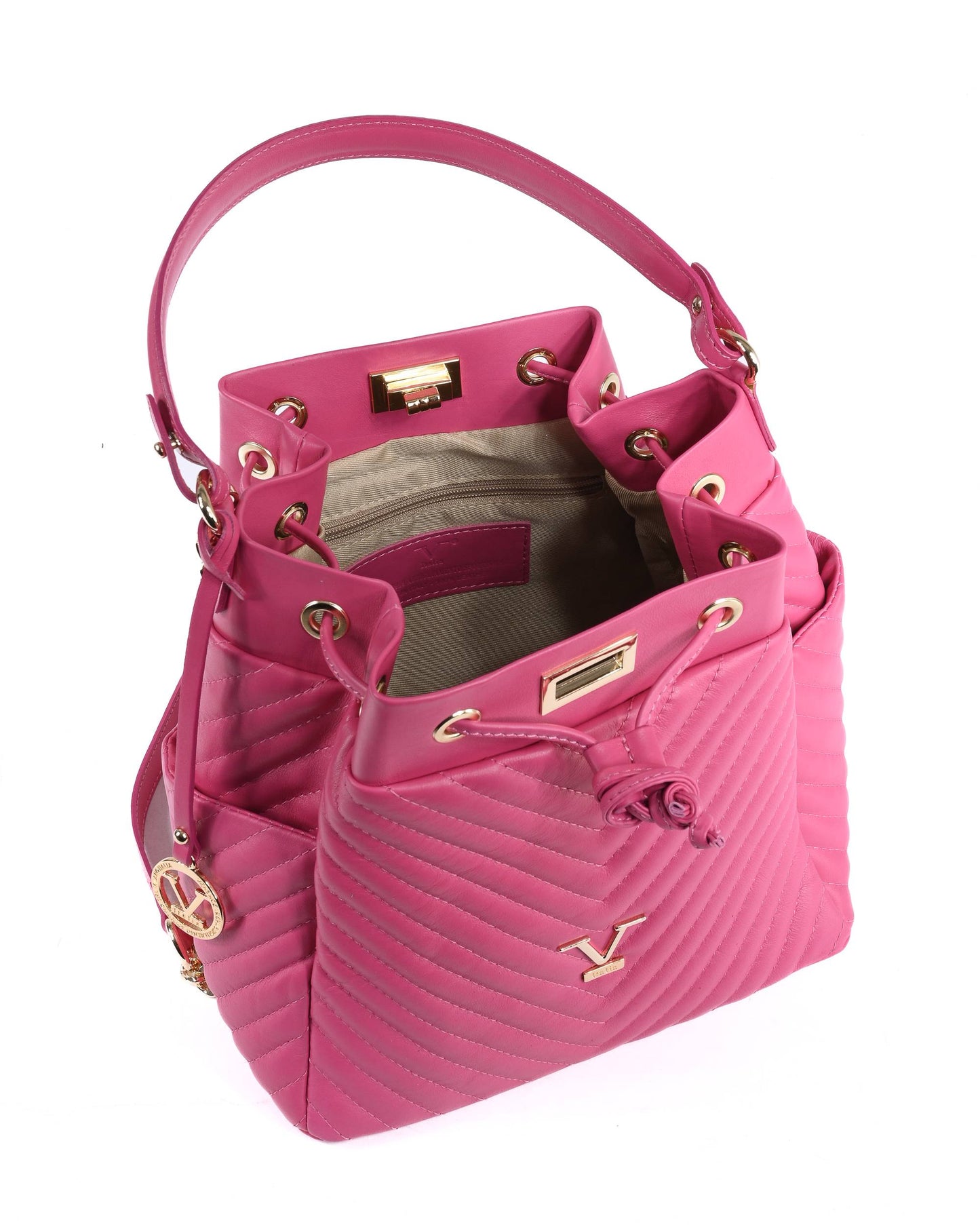 V Italia Womens Handbag BH10272 52 N SAUVAGE FUXIA