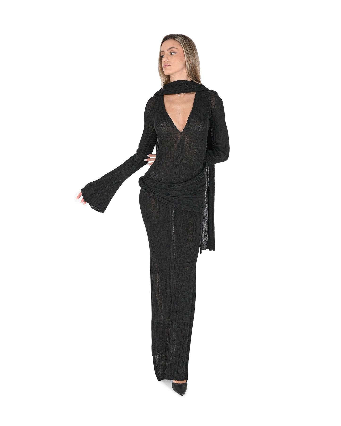 Aya Muse Womens Dress AMPF2403 BLACK 801