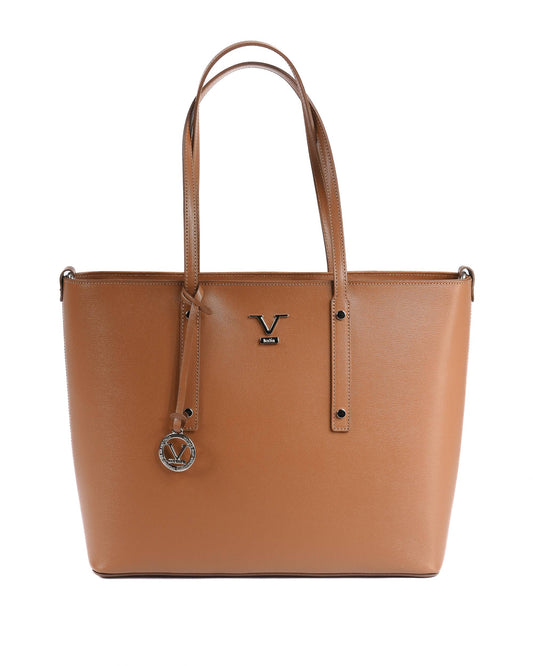 V Italia Womens Handbag CB1070 SAFFIANO CUOIO