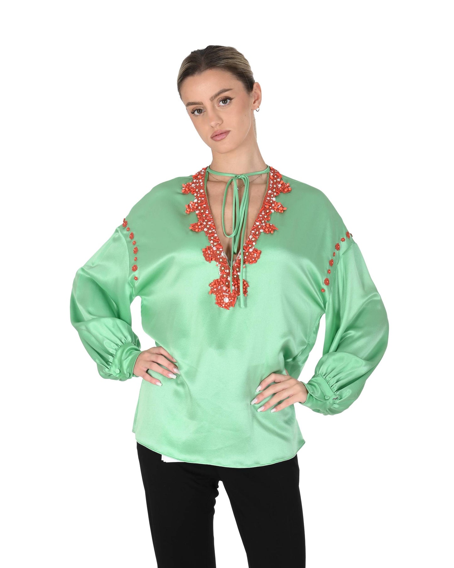 Valentino Womens Blouse AE9568C7 ZZ7 5IC