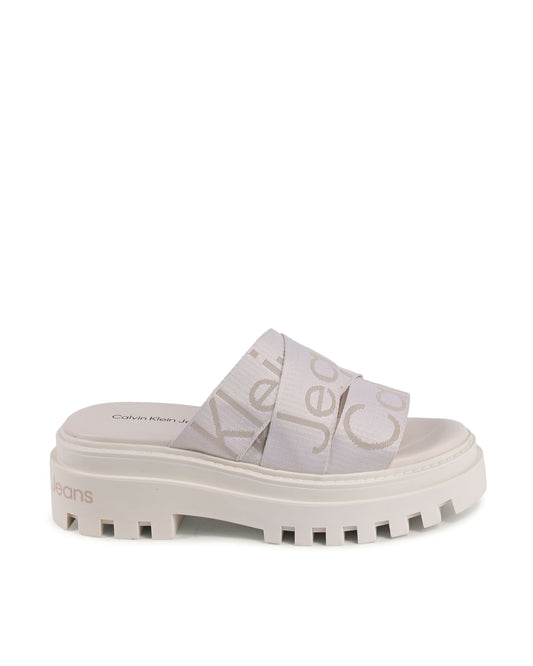 Calvin Klein Womens Wedge White YW0YW00949YBH