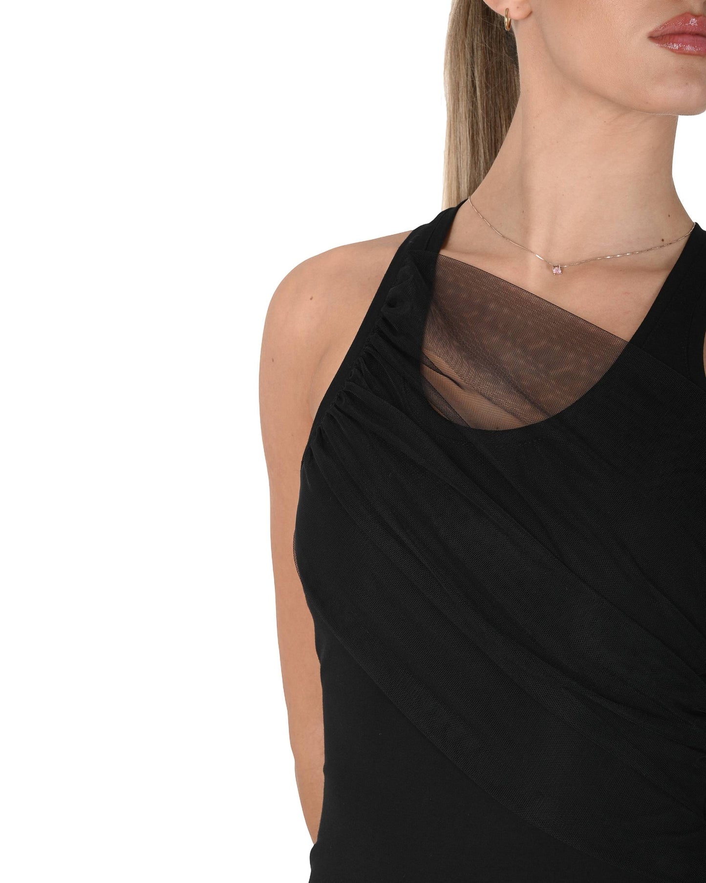 David Koma Womens Dress AW24DK03D BLACK 801