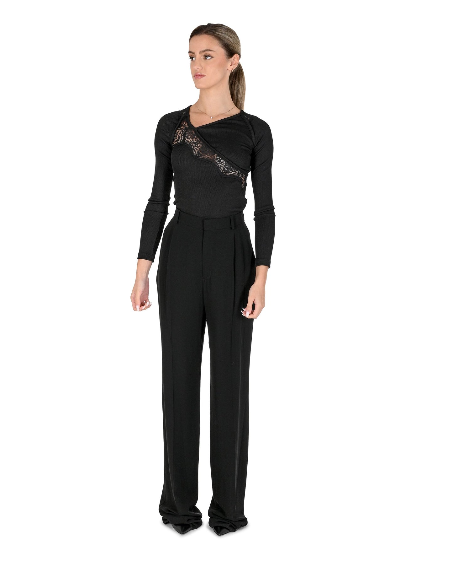 Saint Laurent Womens Trouser 806809Y7I21 1000 801