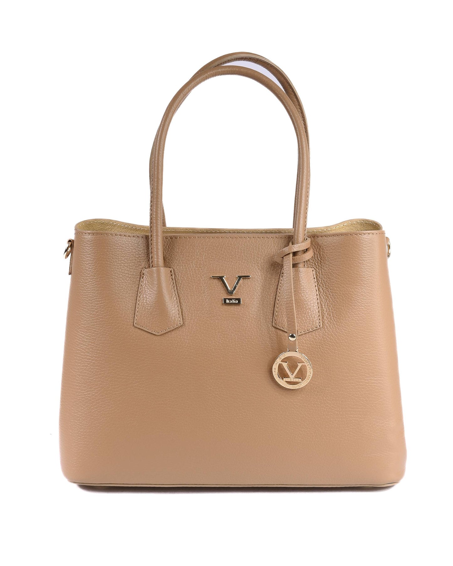 V Italia Womens Handbag 10510 DOLLARO BEIGE