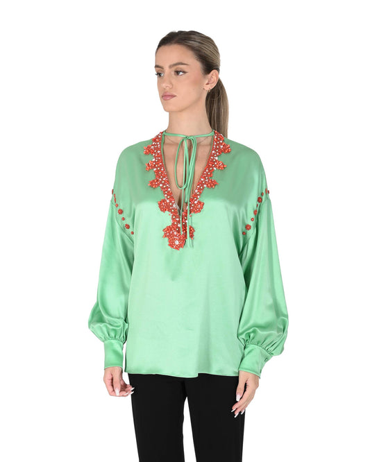 Valentino Womens Blouse AE9568C7 ZZ7 5IC