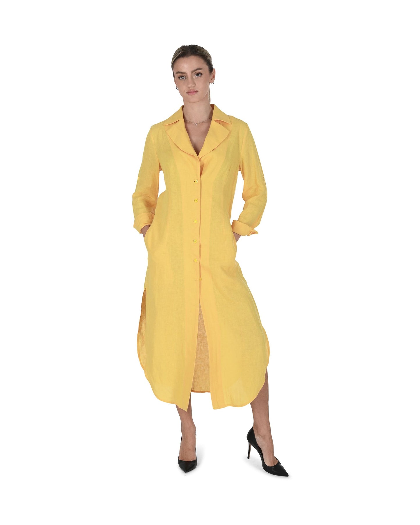Nevro Womens Dress KROKOS YELLOW DRESS 301