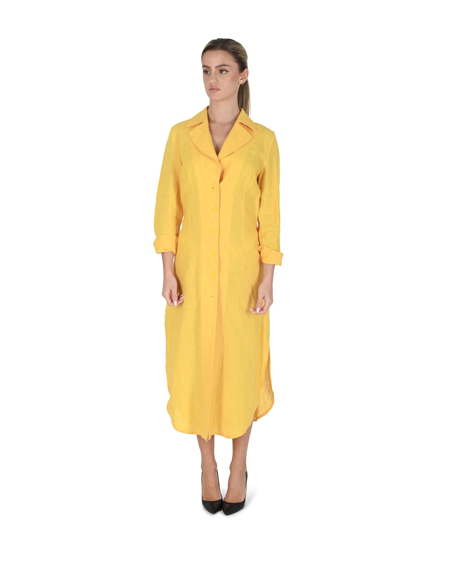 Nevro Womens Dress KROKOS YELLOW DRESS 301