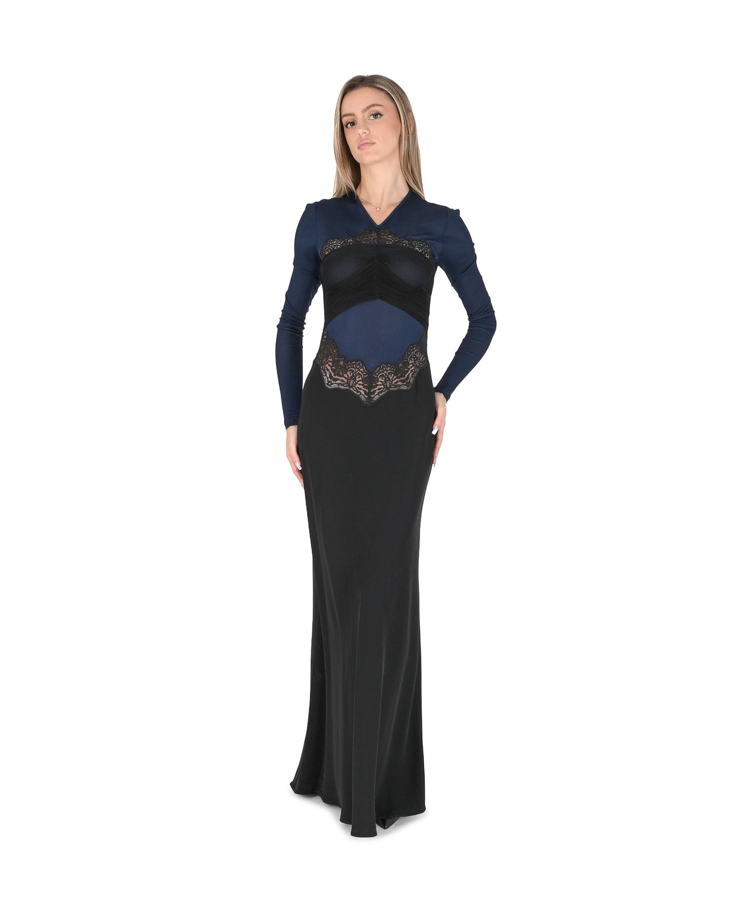 Christopher Esber Womens Dress 24033117 BLUE/BLACK 5B2