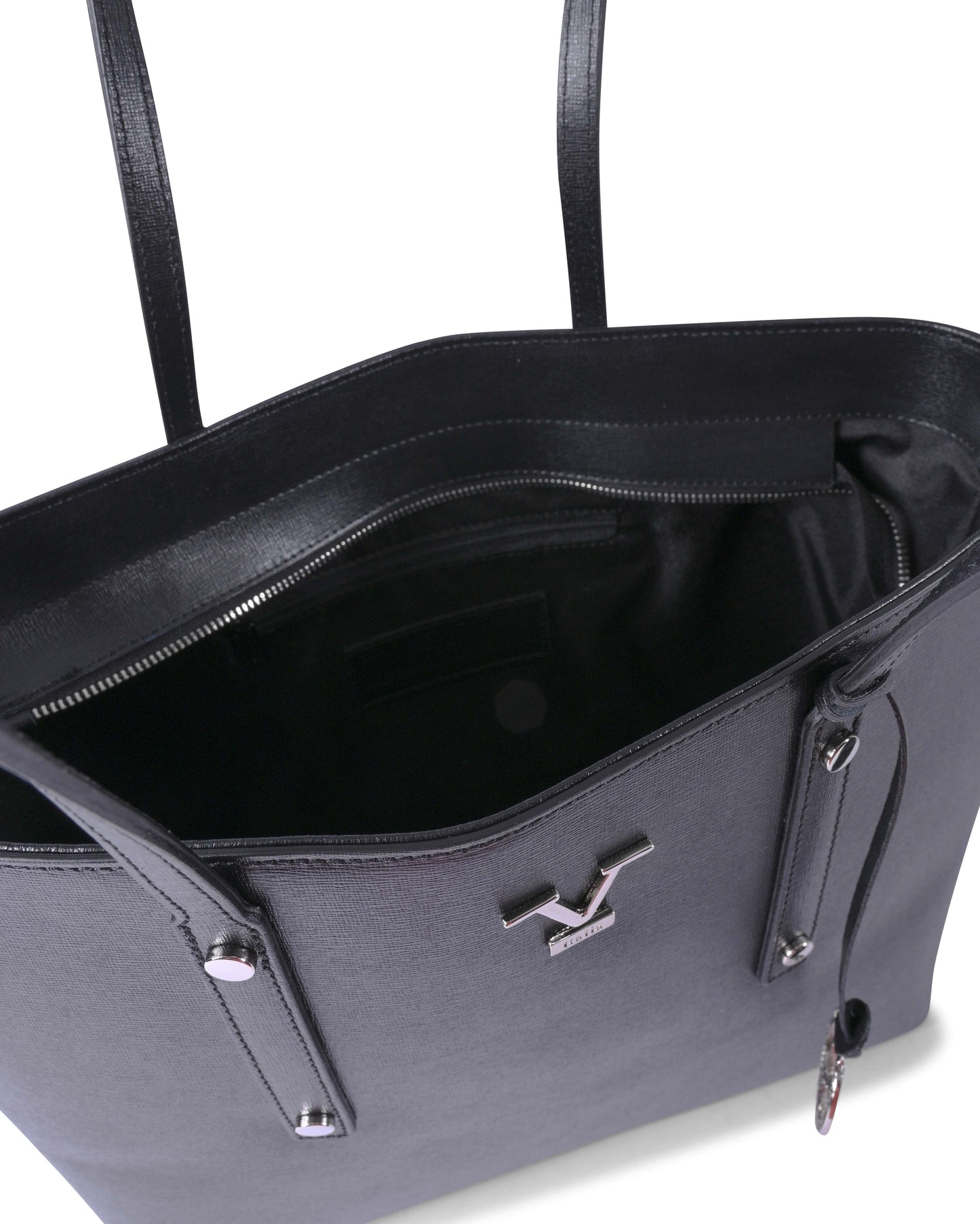 V Italia Womens Handbag CB1070 SAFFIANO NERO