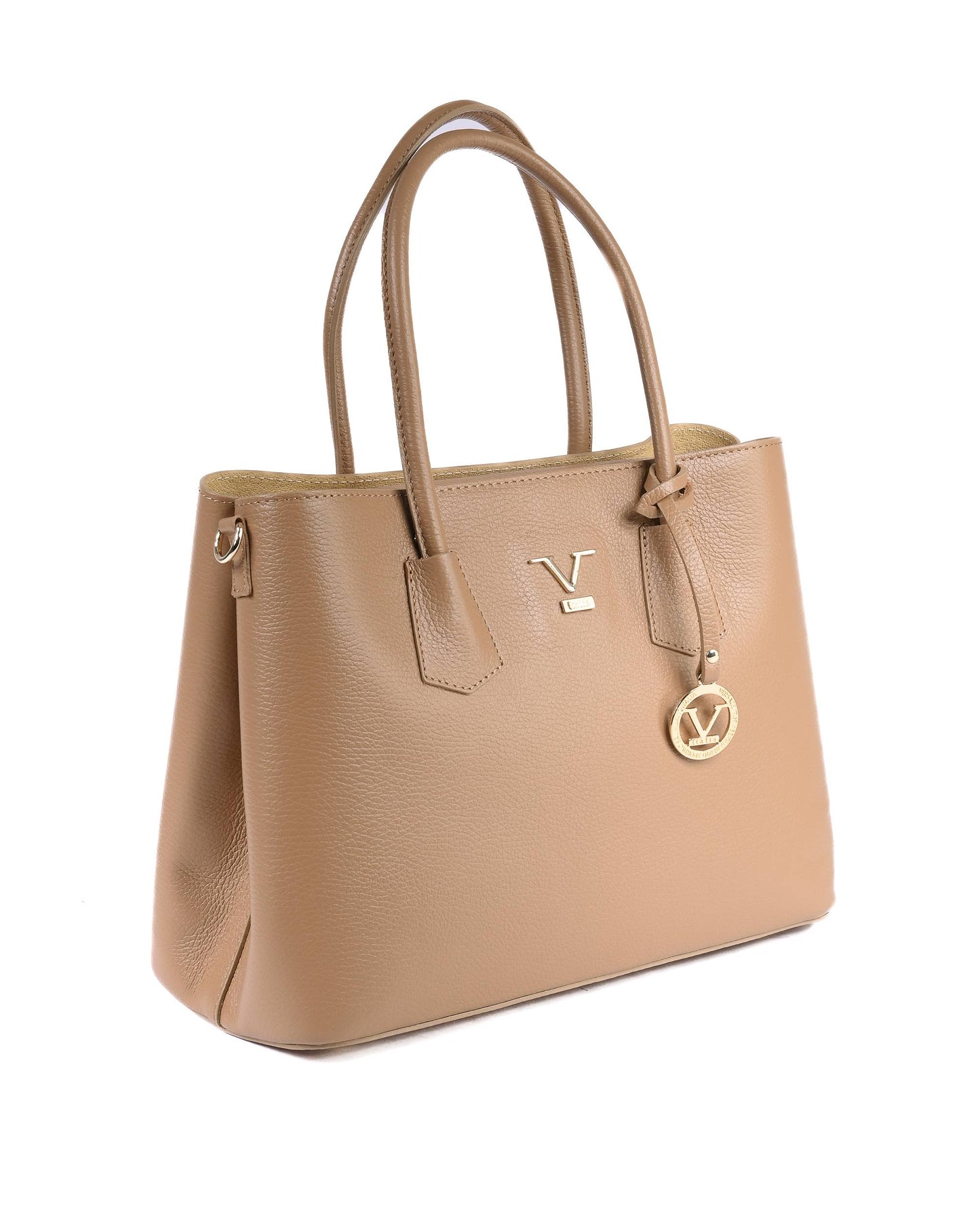 V Italia Womens Handbag 10510 DOLLARO BEIGE