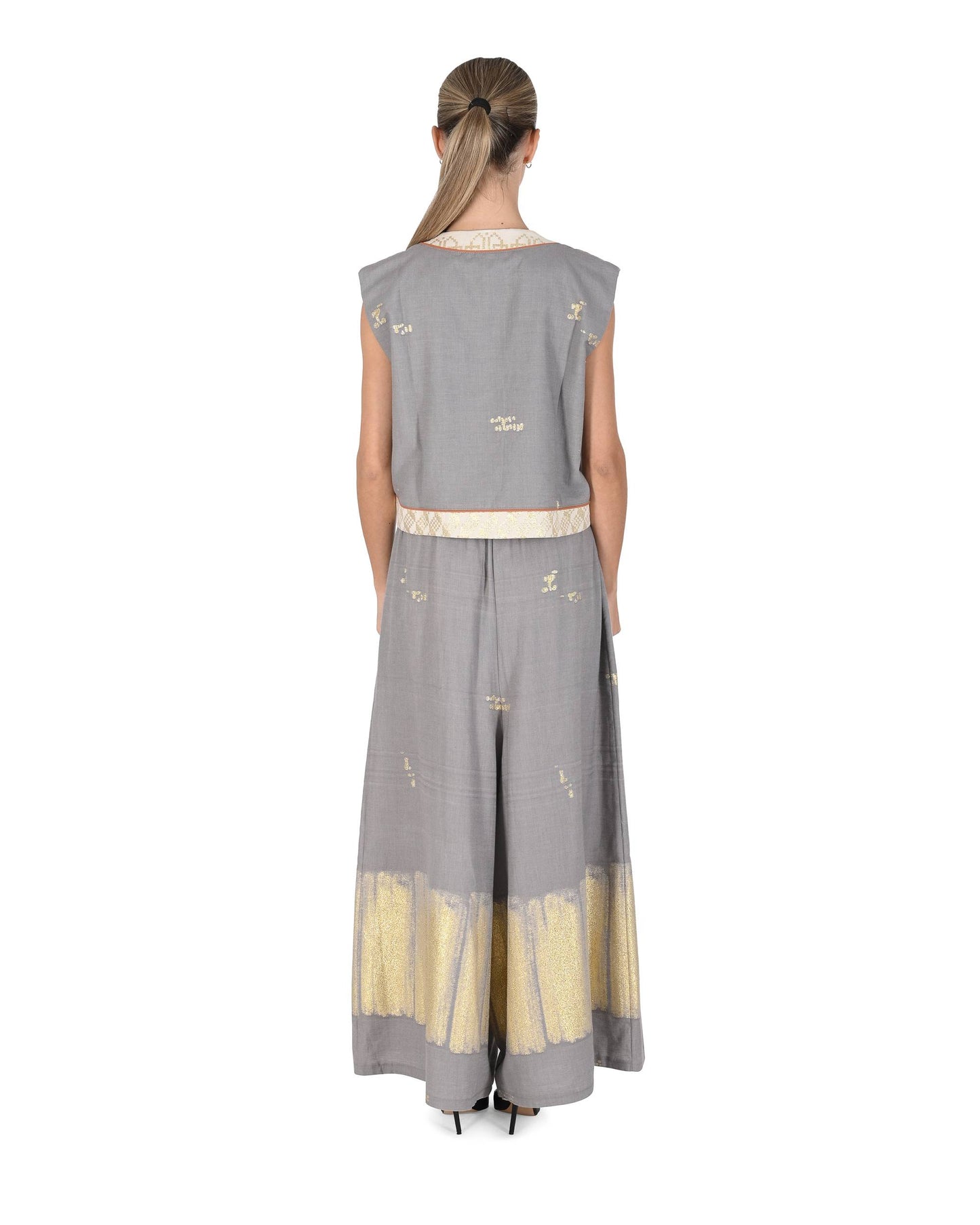 Mykonos Womens Trouser ANAVYSSOS GREY BRUSH 802