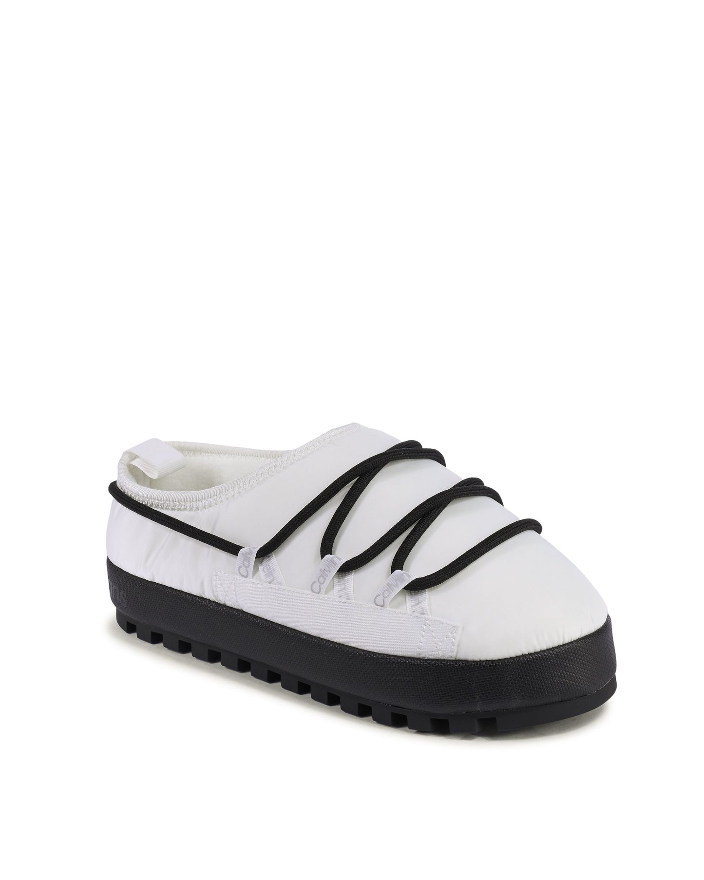 Calvin Klein Womens Slipper White YW0YW01216YBR