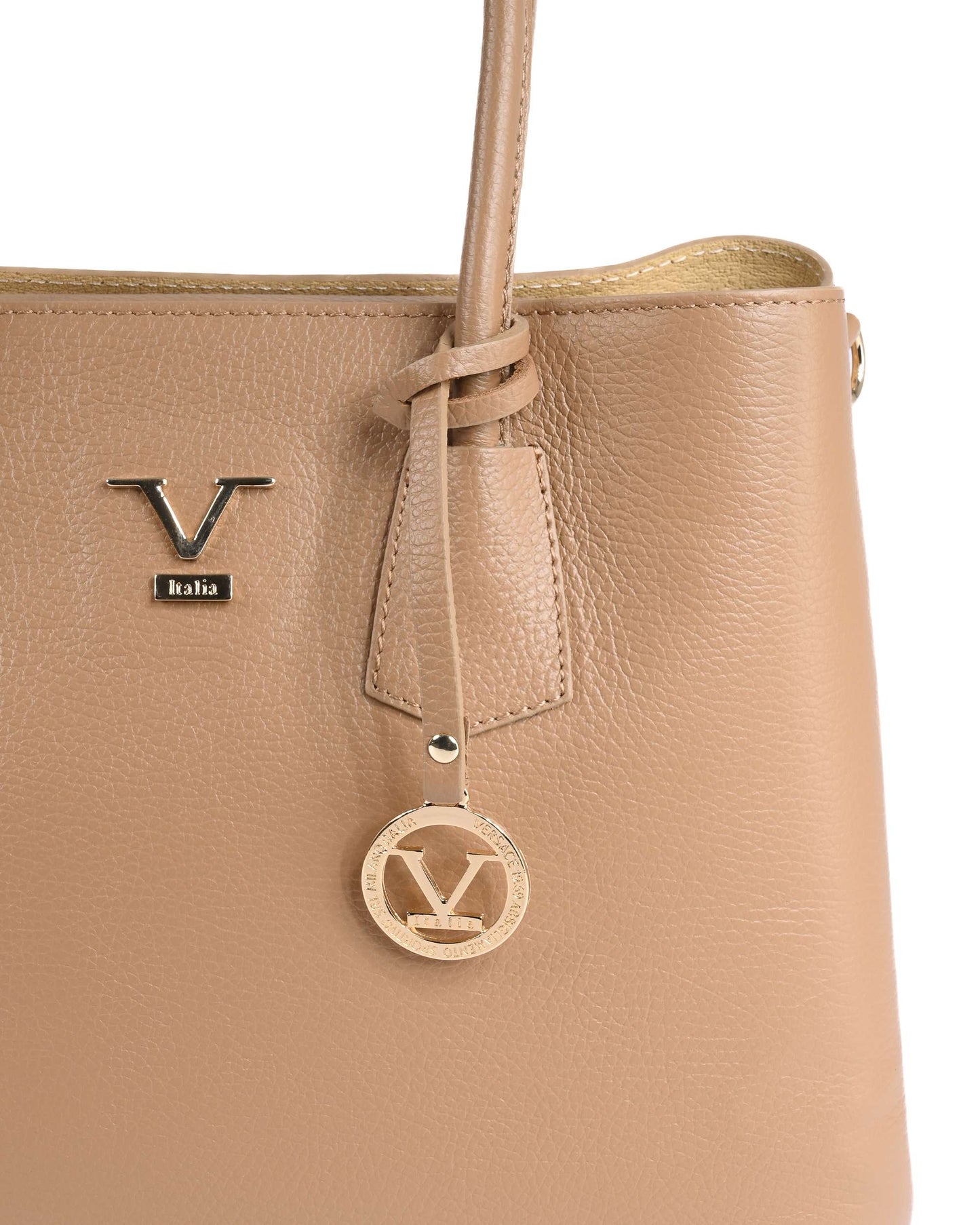 V Italia Womens Handbag 10510 DOLLARO BEIGE