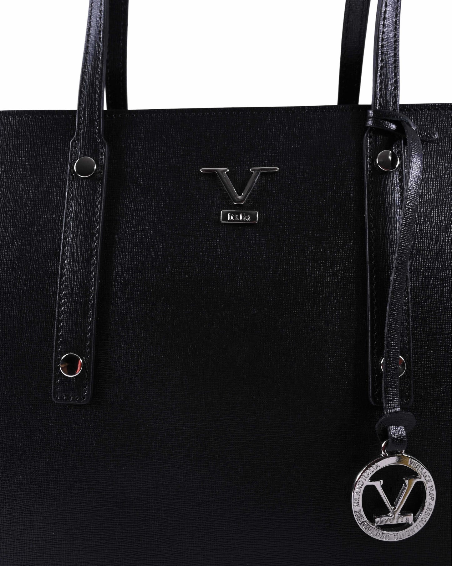 V Italia Womens Handbag CB1070 SAFFIANO NERO