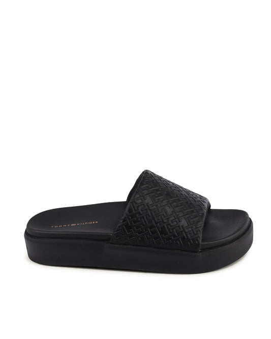 Tommy Hilfiger Womens Slide Black FW0FW07855BDS