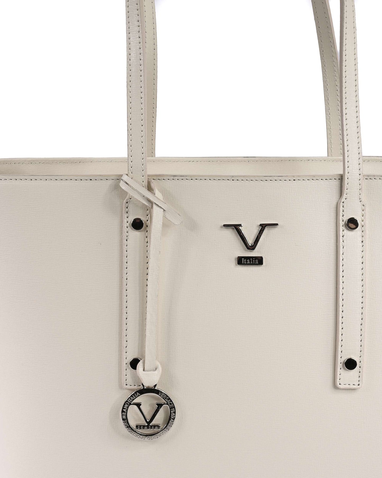 V Italia Womens Handbag CB1070 SAFFIANO LATTE