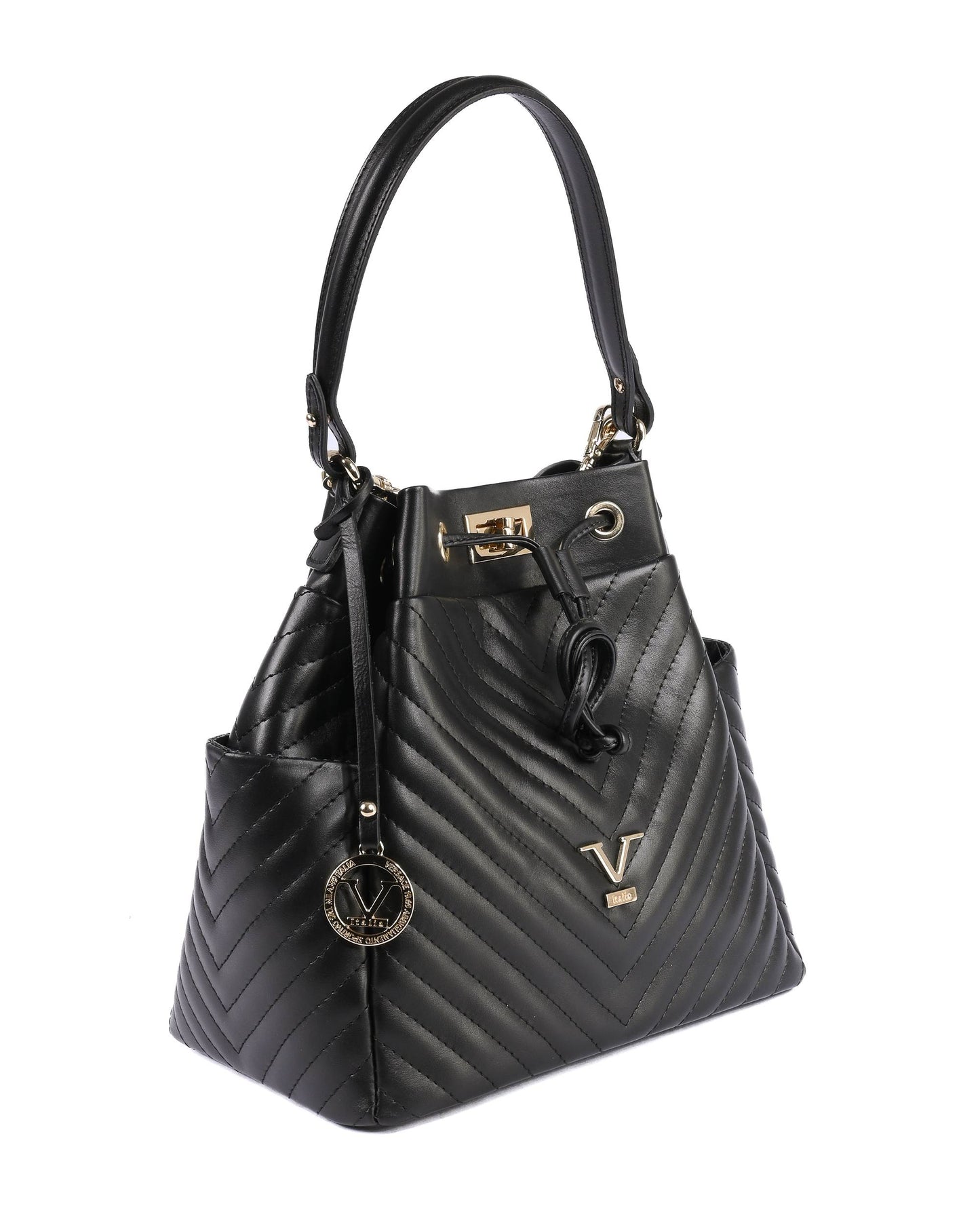 V Italia Womens Handbag BH10272 52 N SAUVAGE NERO