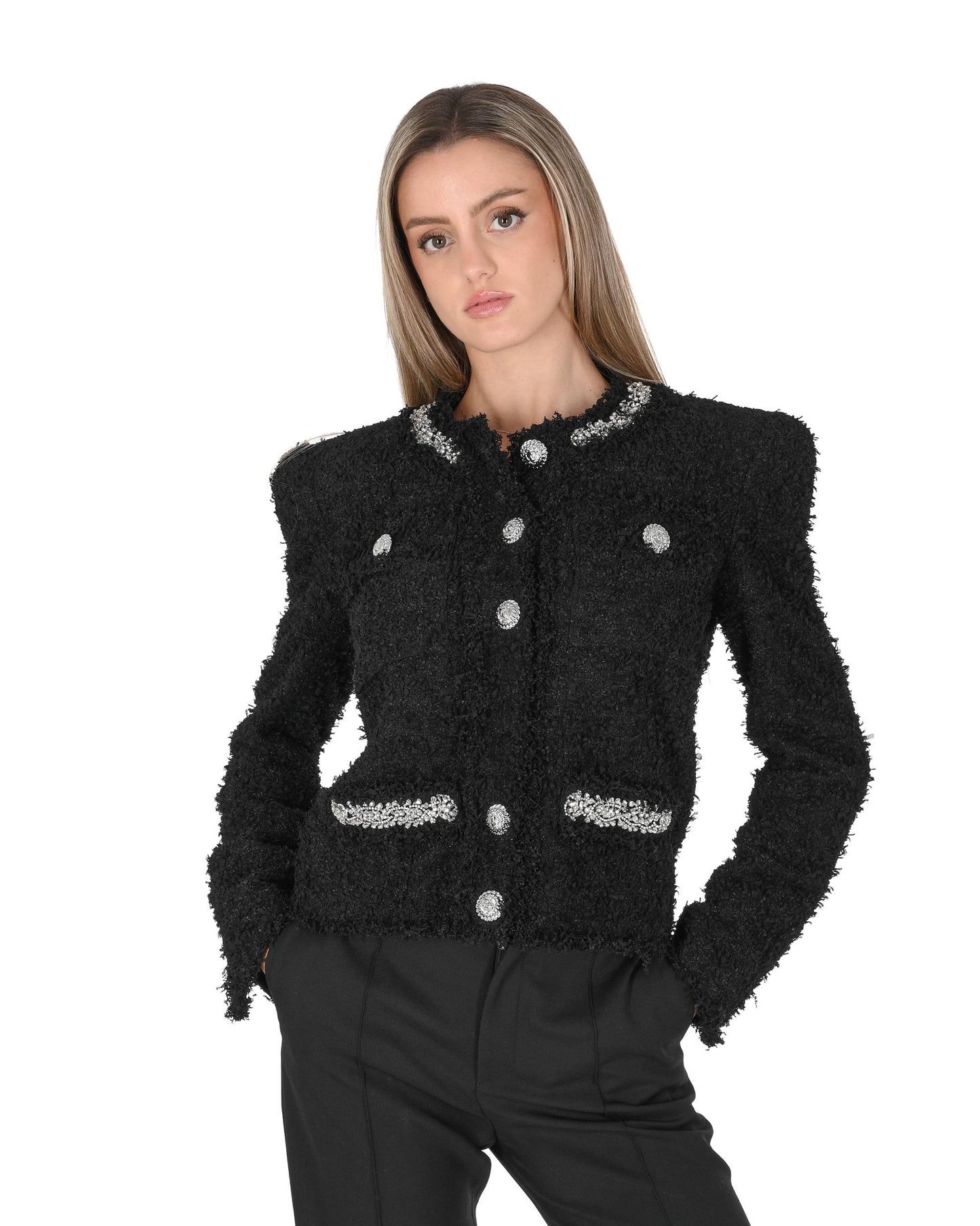 Balmain Womens Jacket DF0SK457PC64 EAW 8S1