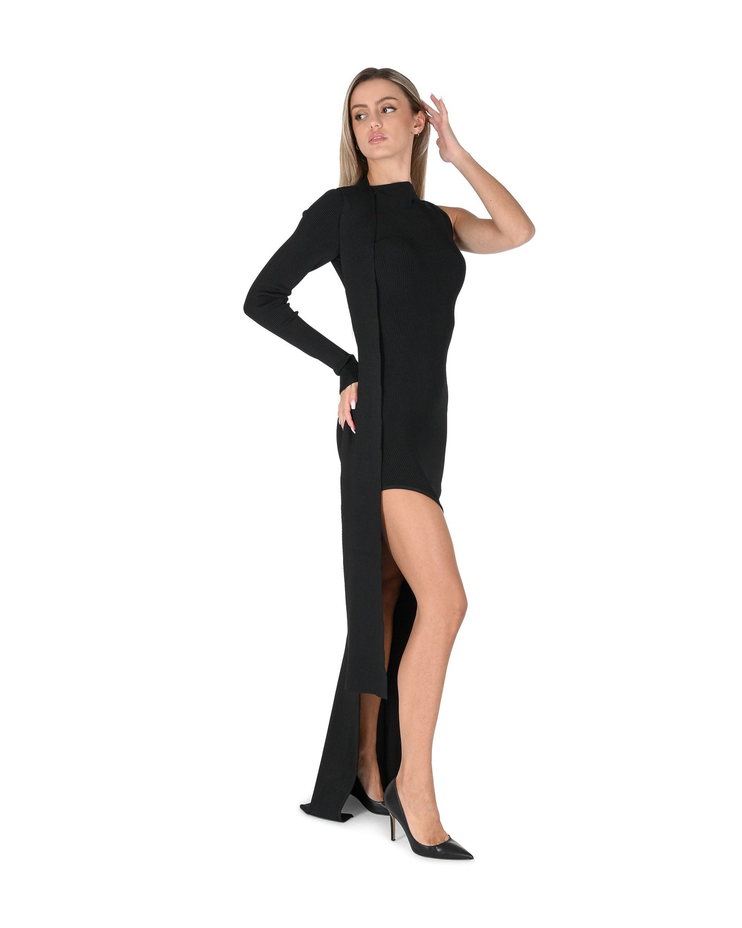 David Koma Womens Dress AW24DKKN22DL BLACK 801