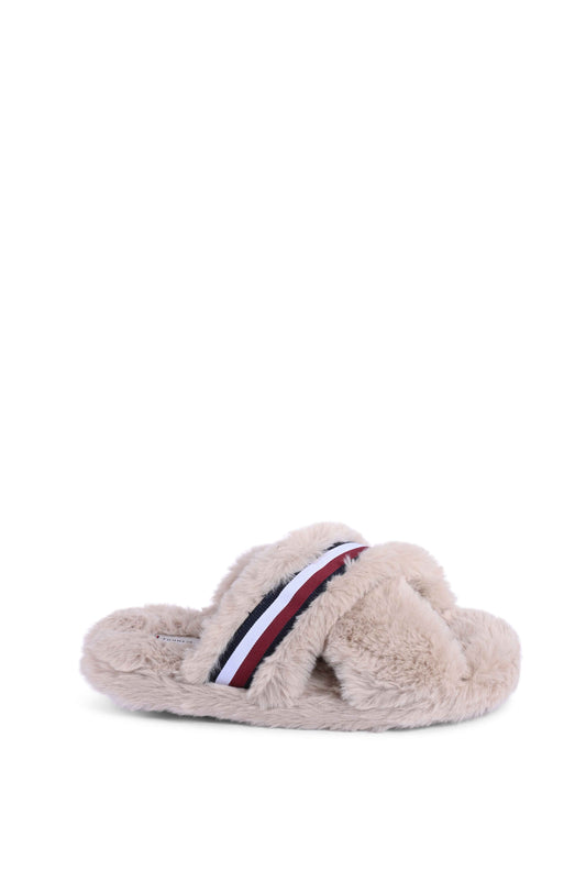 Tommy Hilfiger Womens Slipper Beige FW0FW07551ABO