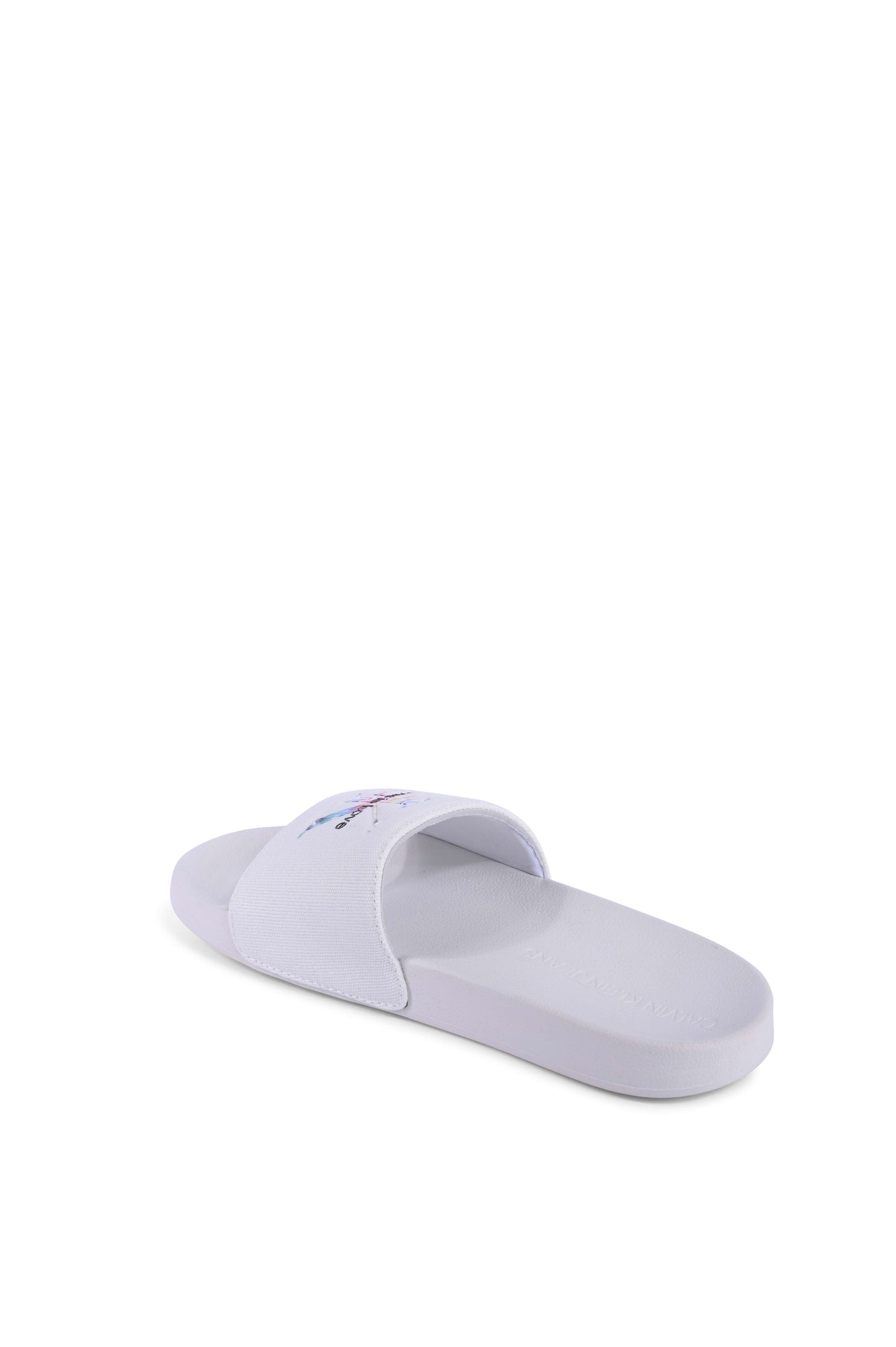 Calvin Klein Womens Slide White YW0YW00849YAF