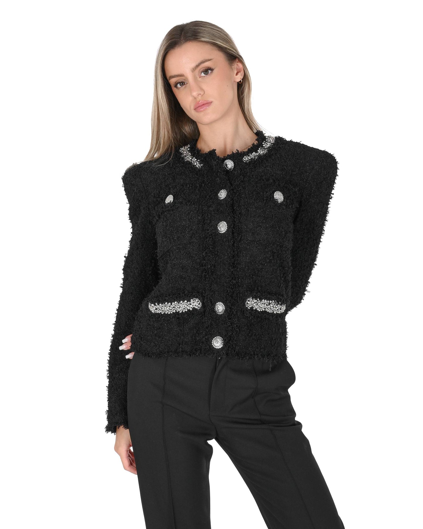 Balmain Womens Jacket DF0SK457PC64 EAW 8S1