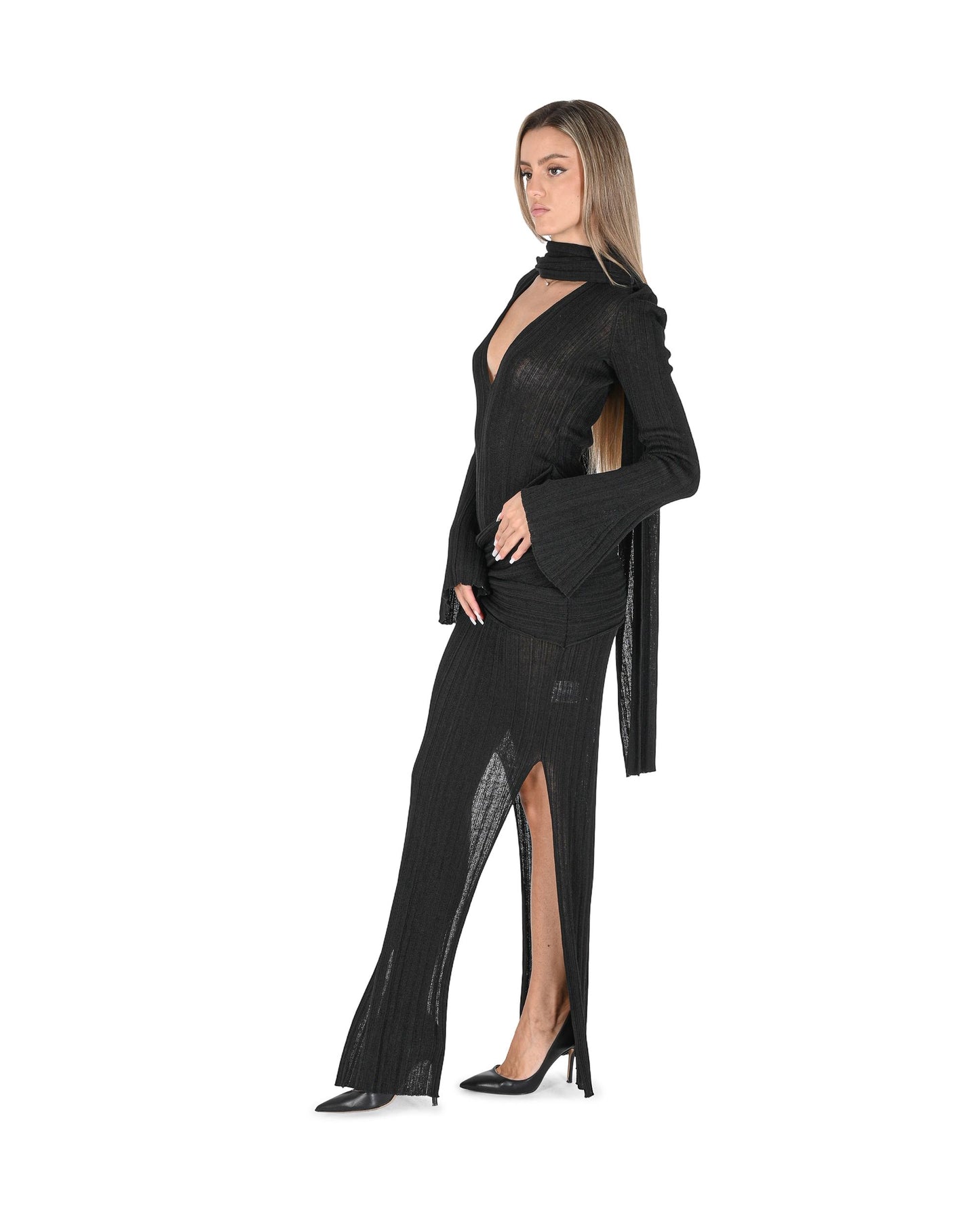 Aya Muse Womens Dress AMPF2403 BLACK 801