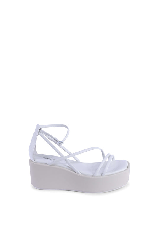 Calvin Klein Womens Wedge White HW0HW019490K9