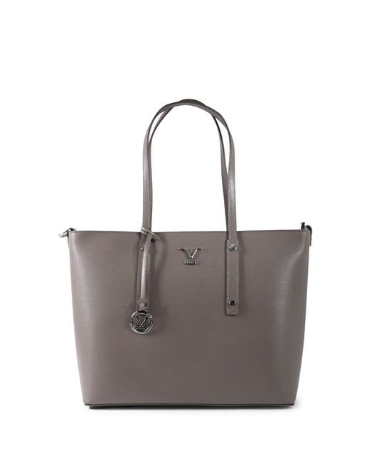 V Italia Womens Handbag CB1070 SAFFIANO TAUPE