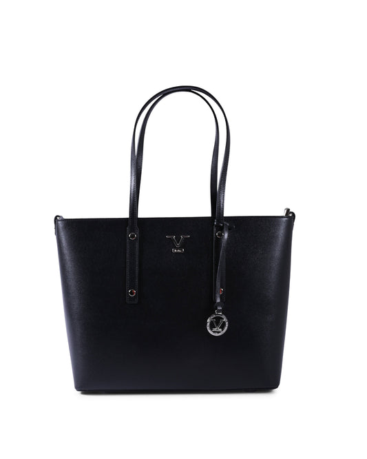 V Italia Womens Handbag CB1070 SAFFIANO NERO