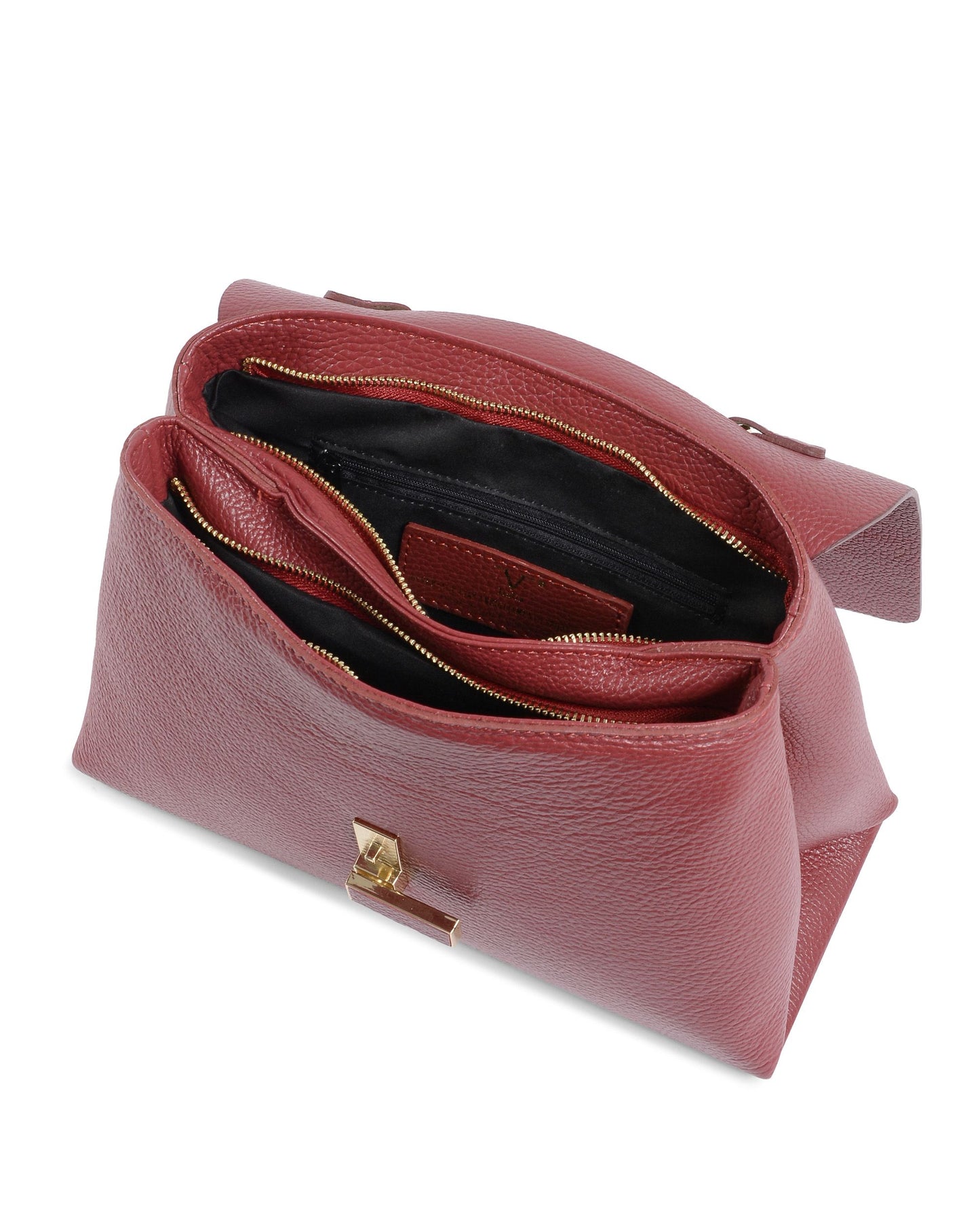 V Italia Womens Handbag Red 10520 DOLLARO RUBINO