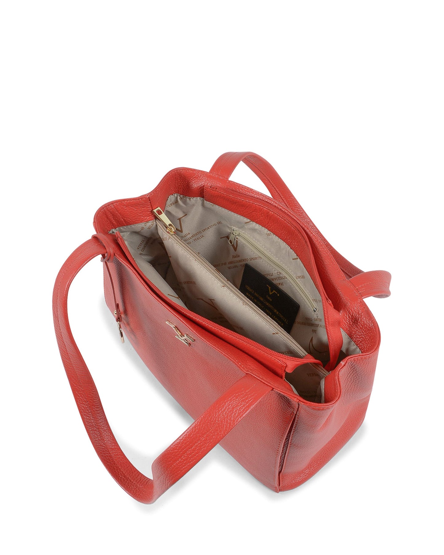 V Italia Womens Handbag Red VE0792 ROSSO