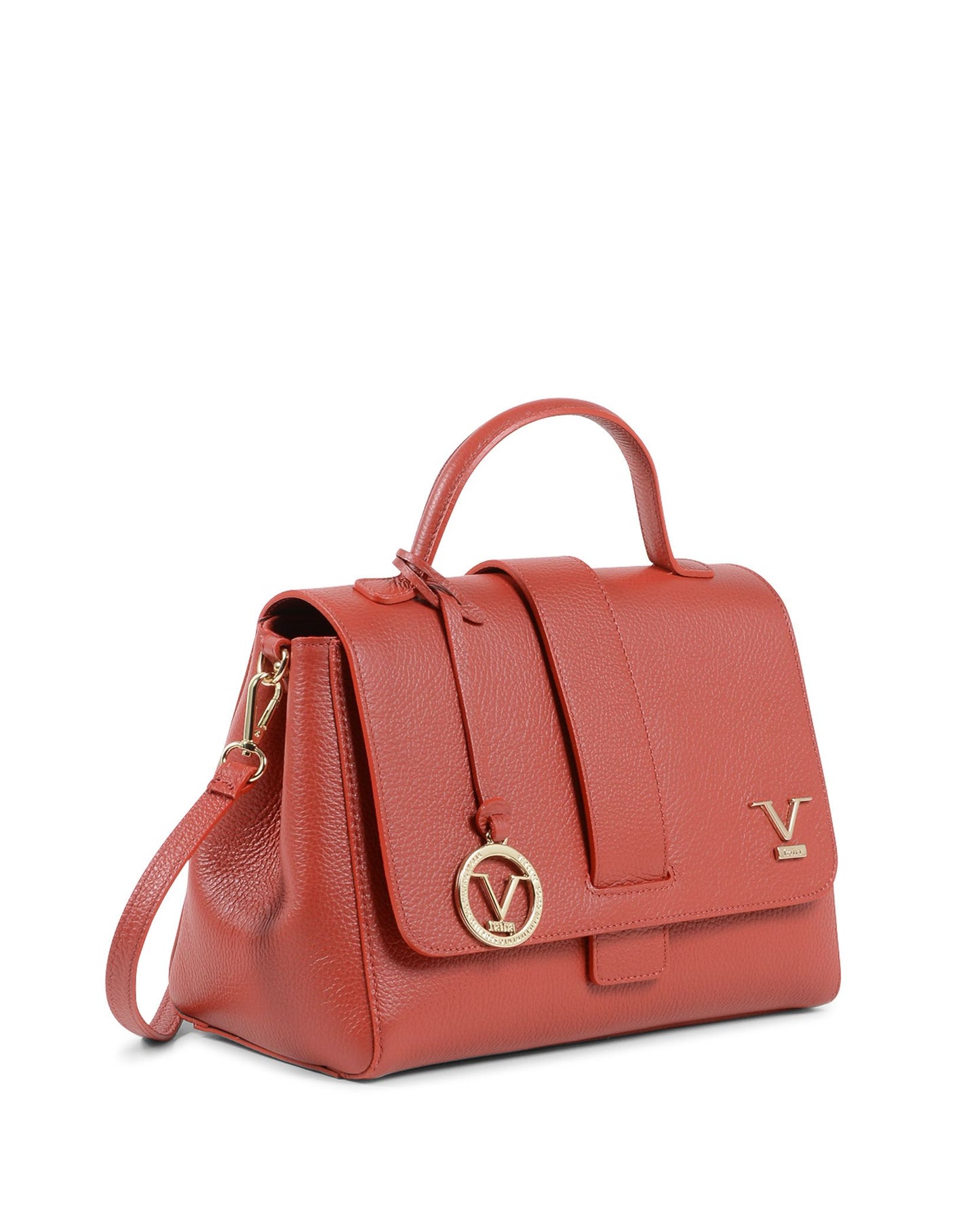 V Italia Womens Handbag Red BC10280 52 DOLLARO ROSSO