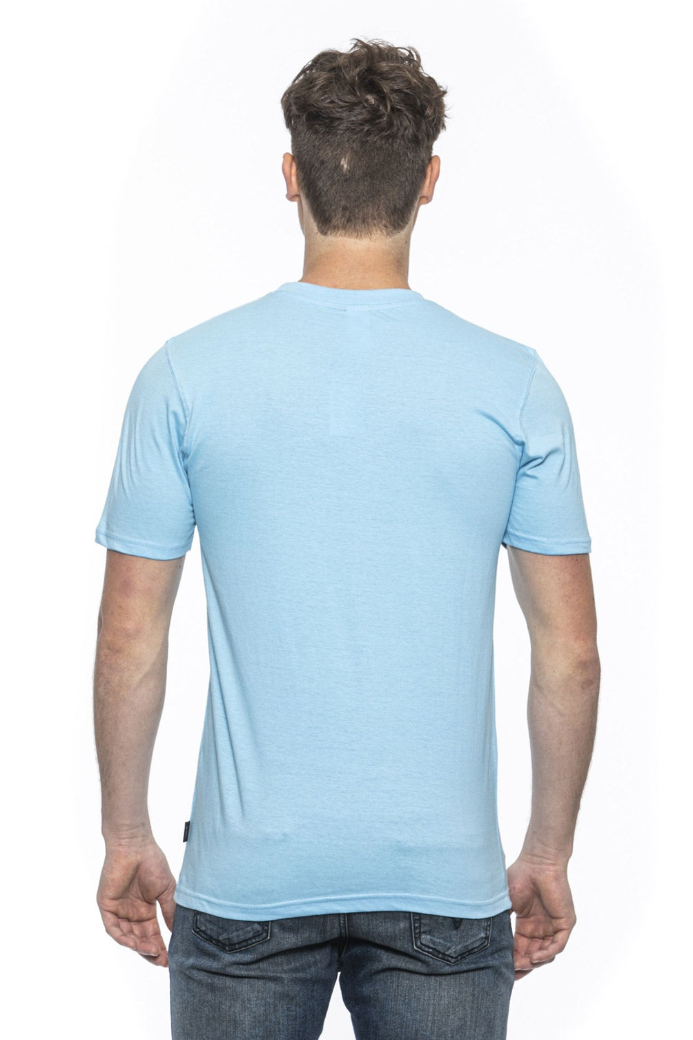 19V69 Italia Mens T-Shirt Blue MIKE LIGHT BLUE