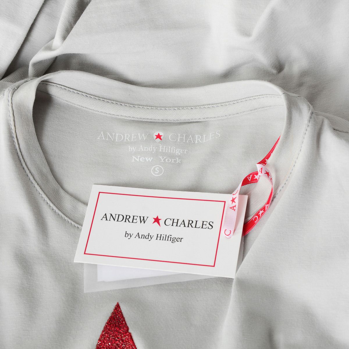 Andrew Charles By Andy Hilfiger Womens LS T-Shirt TS602 031002 PHENIX LIGHT GREY S8