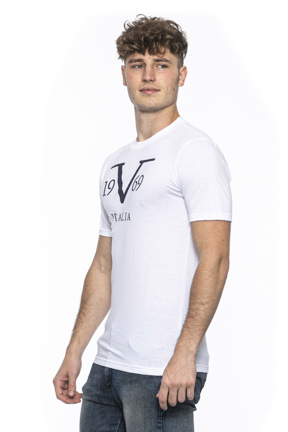 19V69 Italia Mens T-Shirt White RAYAN WHITE