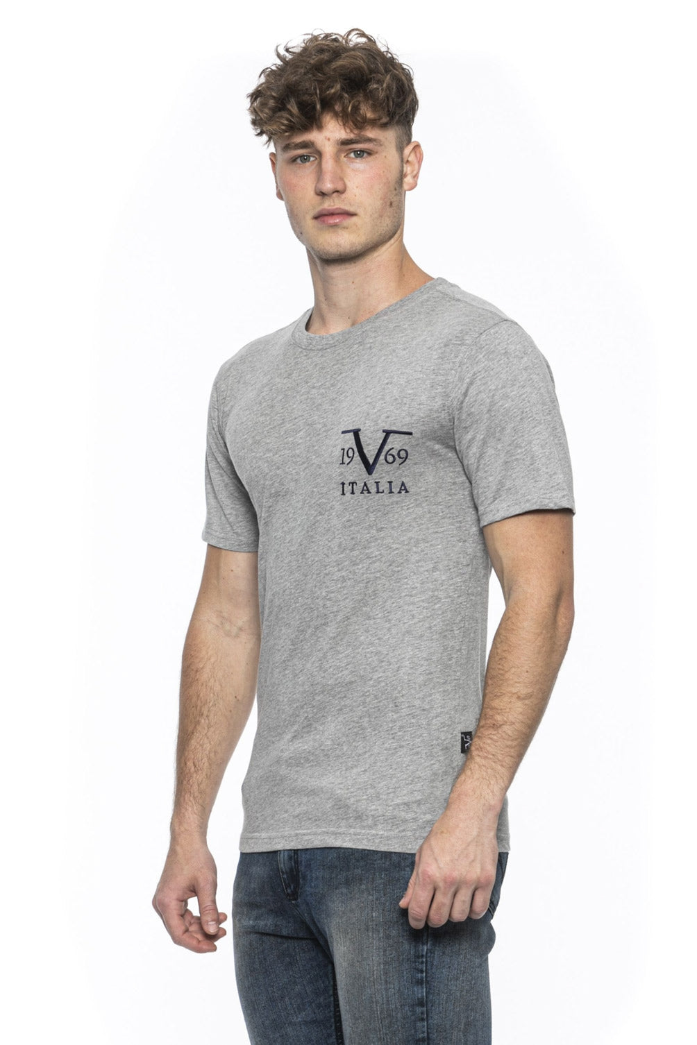 19V69 Italia Mens T-Shirt Grey TROY GREY