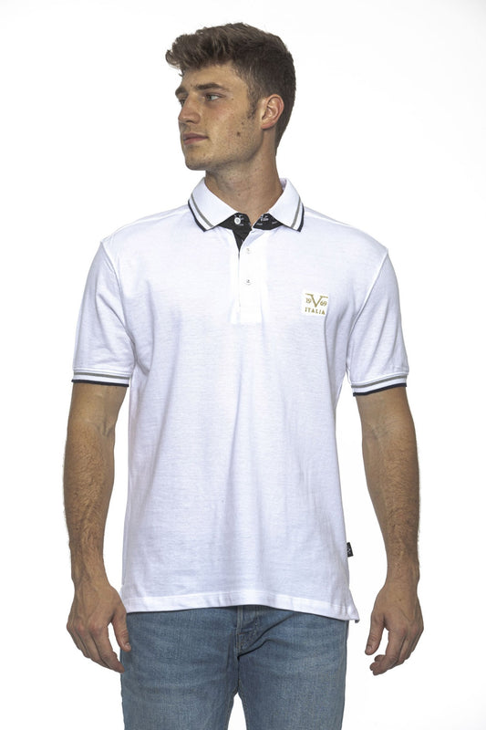 19V69 Italia Mens Polo White RETRO WHITE