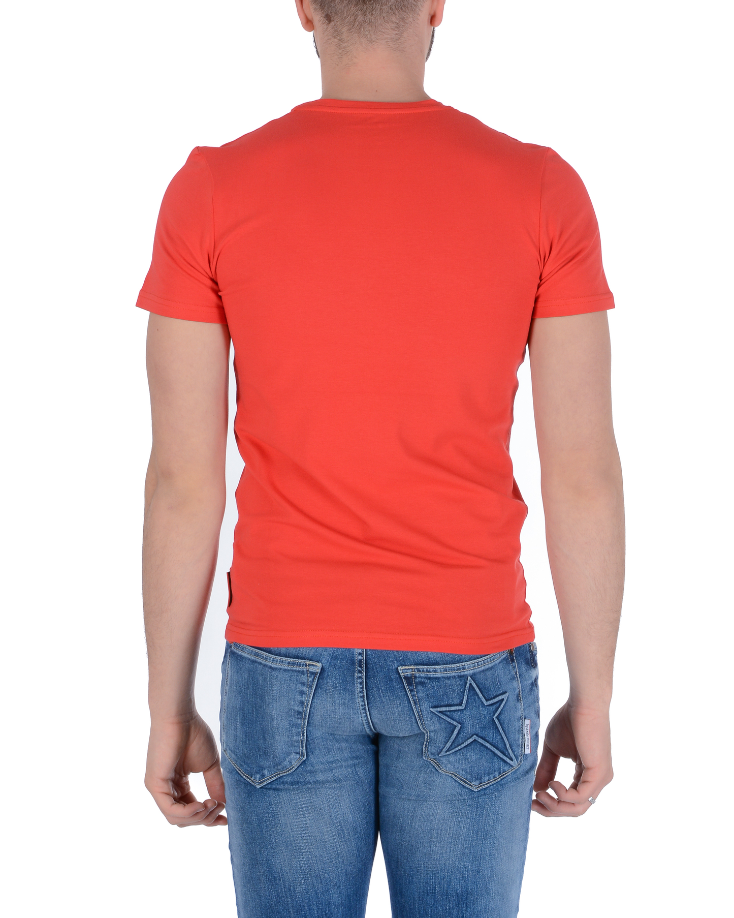 Andrew Charles Mens T-Shirt KEITA RED S14