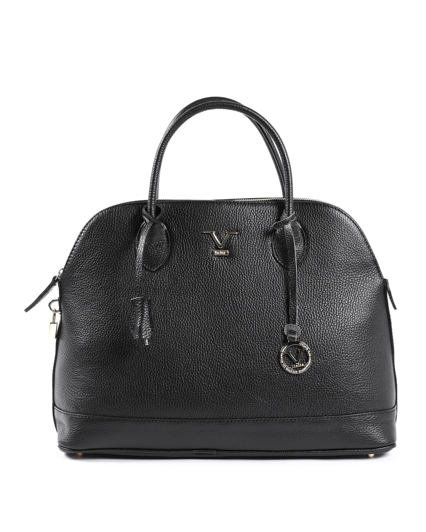 V Italia Womens Handbag Black BC10880 DOLLARO NERO