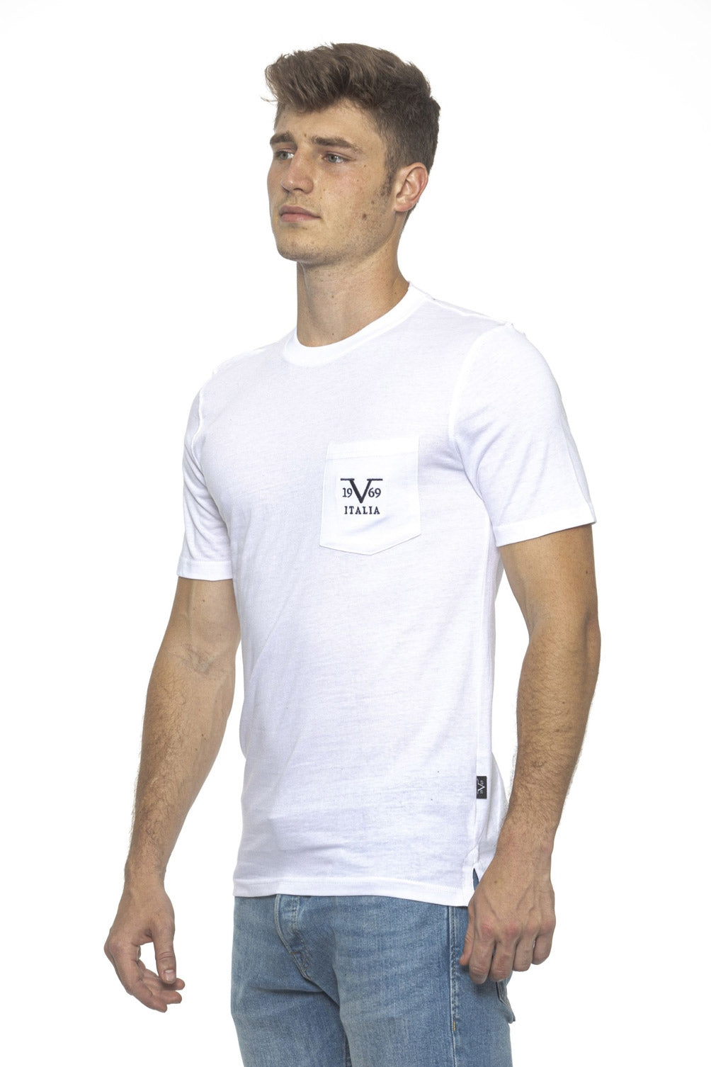19V69 Italia Mens T-Shirt White IVAN WHITE