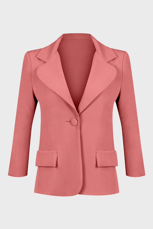 19V69 Italia Womens Blazer Pink CAPRI SALMON