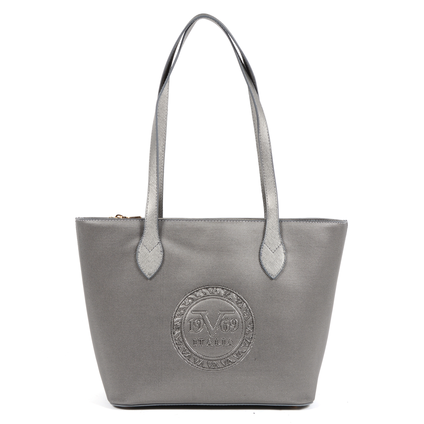 V Italia Womens Handbag Silver 3301 SILVER