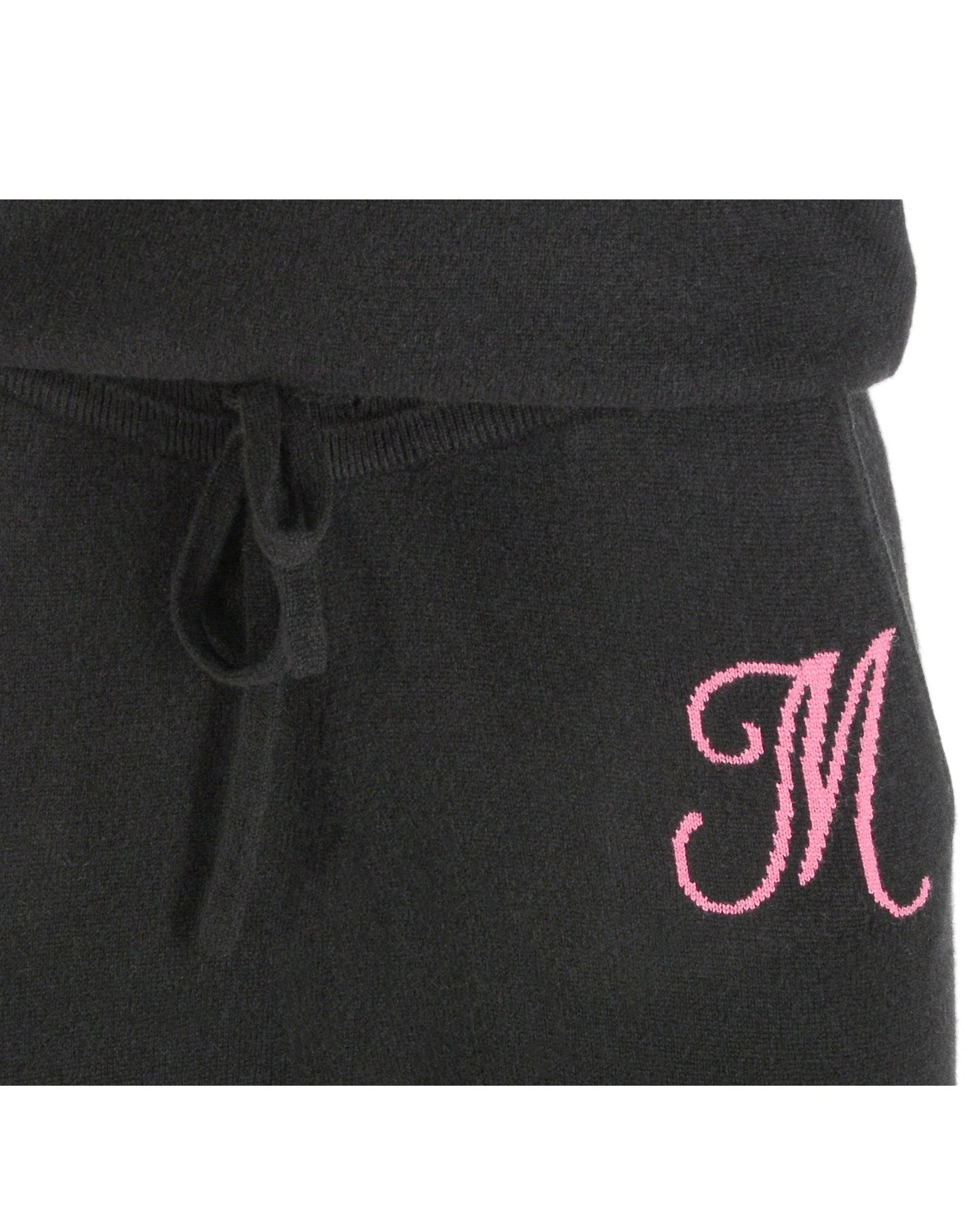 Crown of Edinburgh Cashmere Track Pants MORNINGSIDE BLACK M