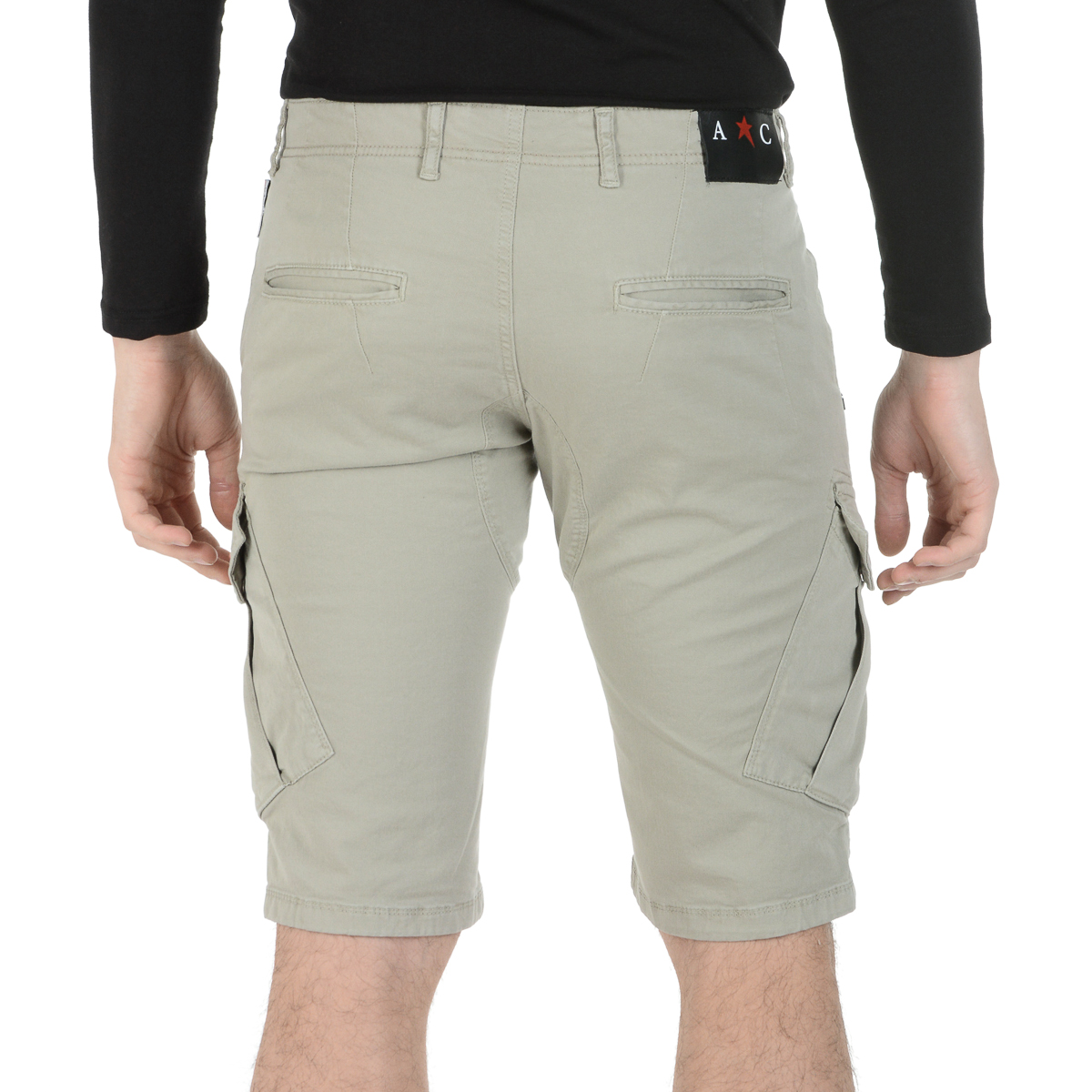 Andrew Charles Mens Shorts Taupe JAKO