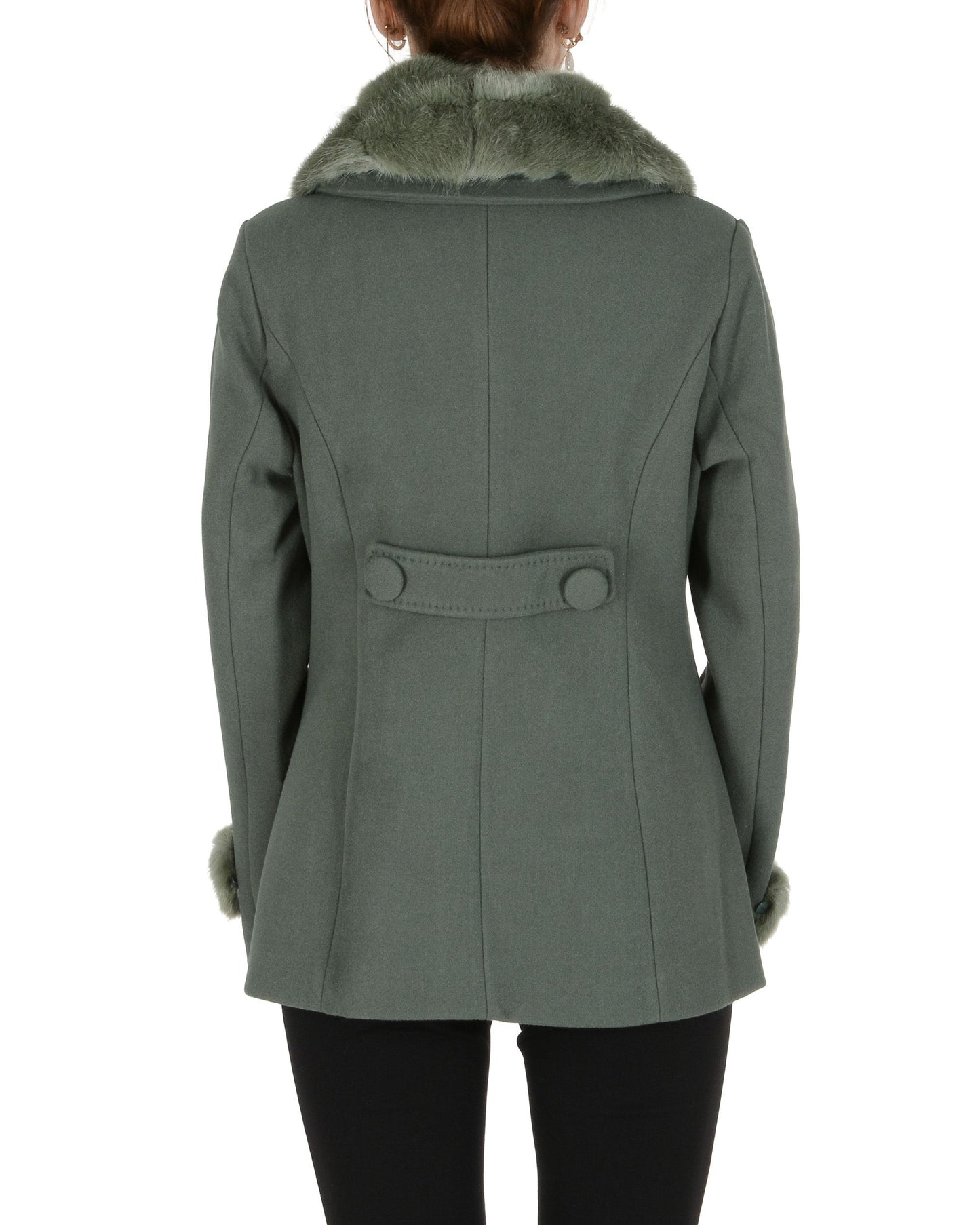 19V69 Italia Womens Coat Green INO GREEN