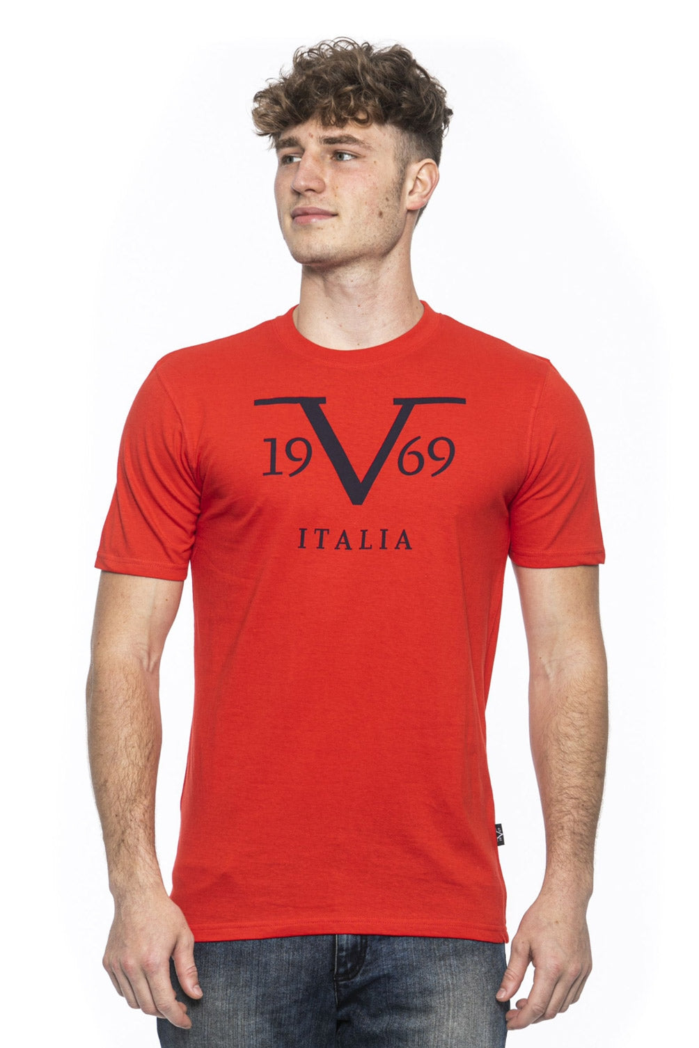 19V69 Italia Mens T-Shirt Red RAYAN RED