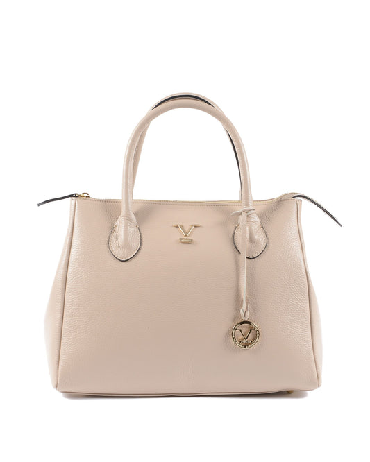 V Italia Womens Handbag Beige VE1998 DOLLARO LAVANDA