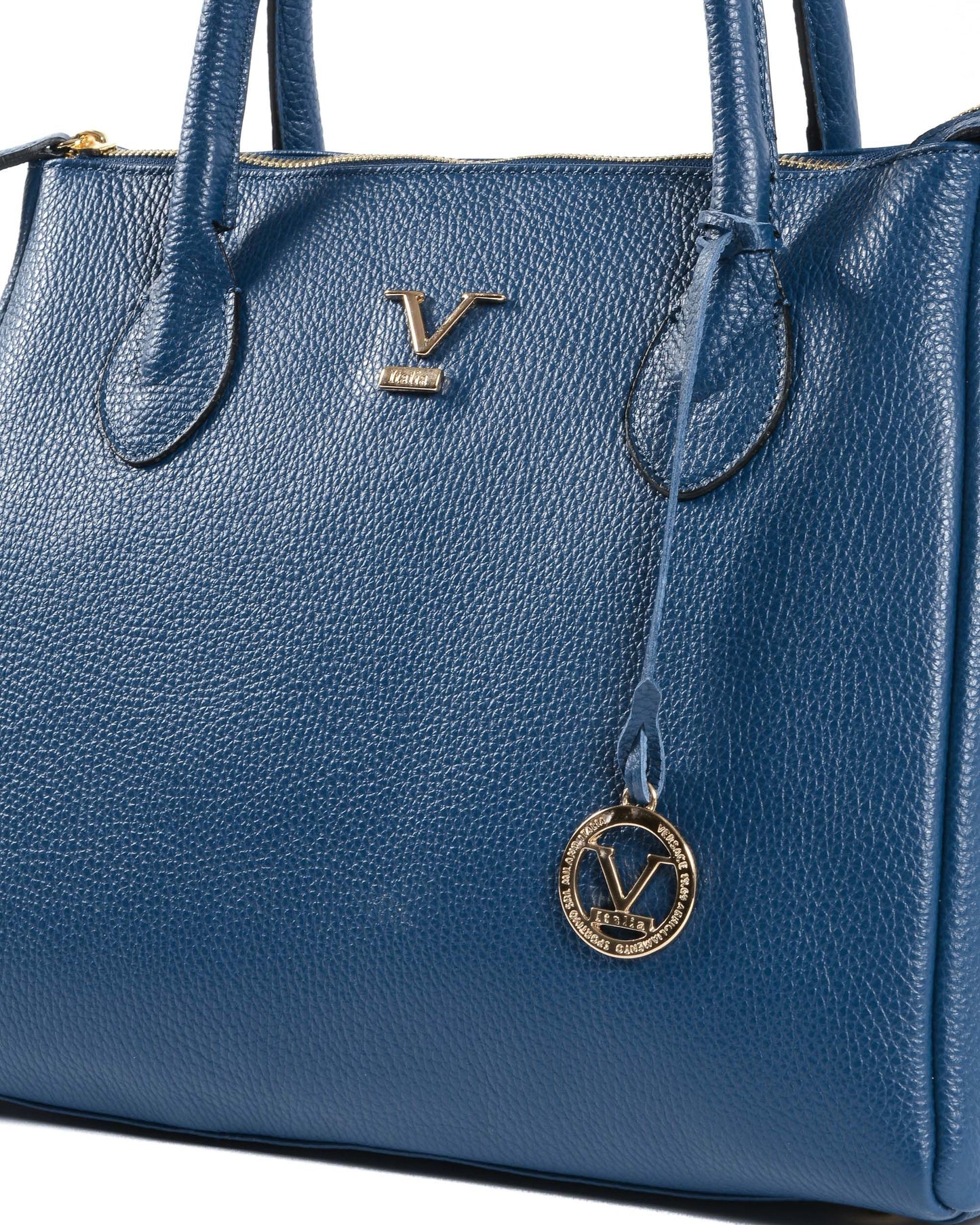 V Italia Womens Handbag Blue VE1998 DOLLARO BLUE JEANS